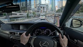 Hong Kong City To Airport Highway Drive Lexus Gs350 Pov 4K Asmr Scenic Drive