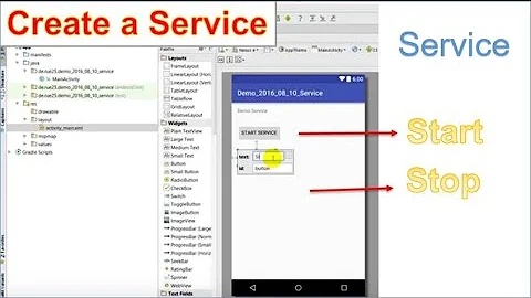 Android Studio #20: Create, Start and Stop a Service