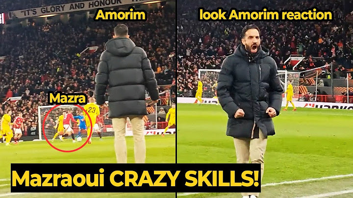 Ruben Amorim crazy reaction on MAZRAOUI bypassing 3 Bodo Glimt players for Hojlund goal