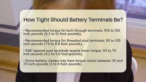 How Tight Should Battery Terminals Be? - Talking Tech Trends