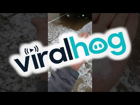 Giant Snowflakes Falling From Sky ViralHog 