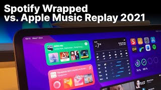 Spotify Wrapped 2021 versus Apple Music Replay 2021