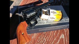 Heritage Rough Rider Revolver, range and accuracy test part 1, Armscore .22mag ammo!