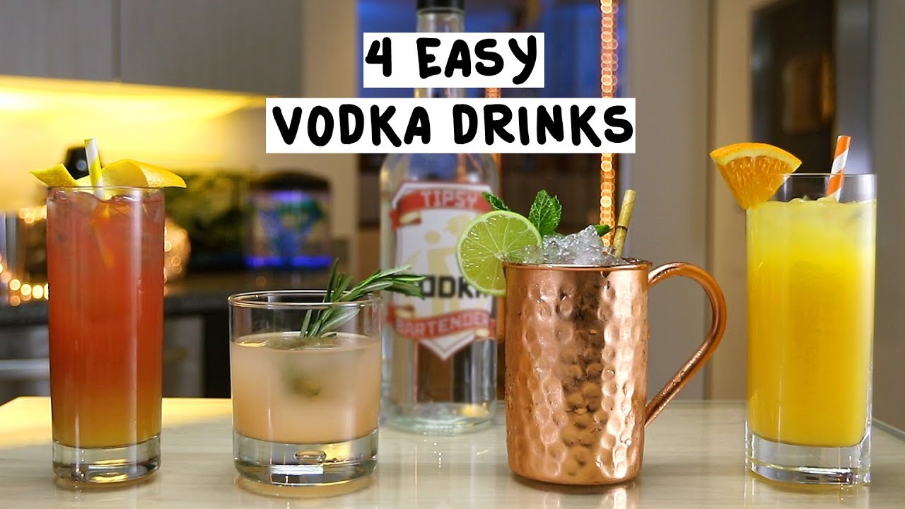frihed Alternativt forslag Dovenskab Four Easy Vodka Drinks - YouTube