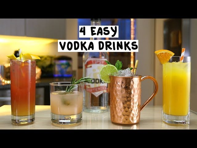 Four Easy Vodka Drinks class=