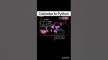 Master Dates Like a Pro! Generate  calendar in Python with just a few lines of code. #PythonCoding