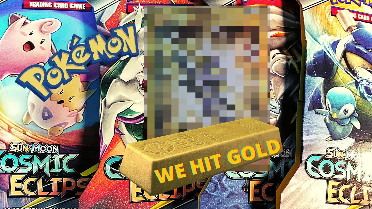 Cosmic Eclipse Sleeved Box pull rates?!?!?! We hit GOLD guys - YouTube