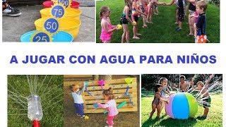 juegos para niños con agua