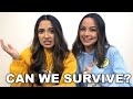 CAN WE SURVIVE? Playing Minecraft in Survival Mode - Merrell Twins Live