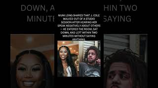 J. Cole Walks Out on Muni Long After Hearing Negative Talk | SAF Spotlight #JCole #MuniLong #Shorts