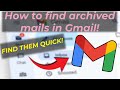 How To VIEW ARCHIVED MAILS In Gmail