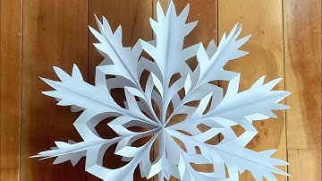 Let’s make this beautiful snowflake flower. Easy and template available on Etsy