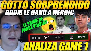 😲GOTTO sorprendido x VICTORIA 2 - 0 de BOOM contra HEROIC😲 analiza primer juego #dota2