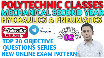 Hydraulics/MCQ/ Objective Questions/ Lecture 02/ @polytechnicclasses2733