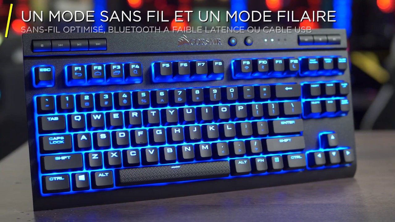 Clavier Sans Fil Bluetooth Corsair K83 (Noir) à prix bas