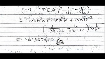 Numerical 9: #Electrostatics#CapacitanceCalculation#ElectrostaticVoltmeter#ParallelPlates#Voltage