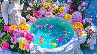 This Garden Fountain Music Will Melt All Stress Away ✨ Magical Healing Music to Clear Stress