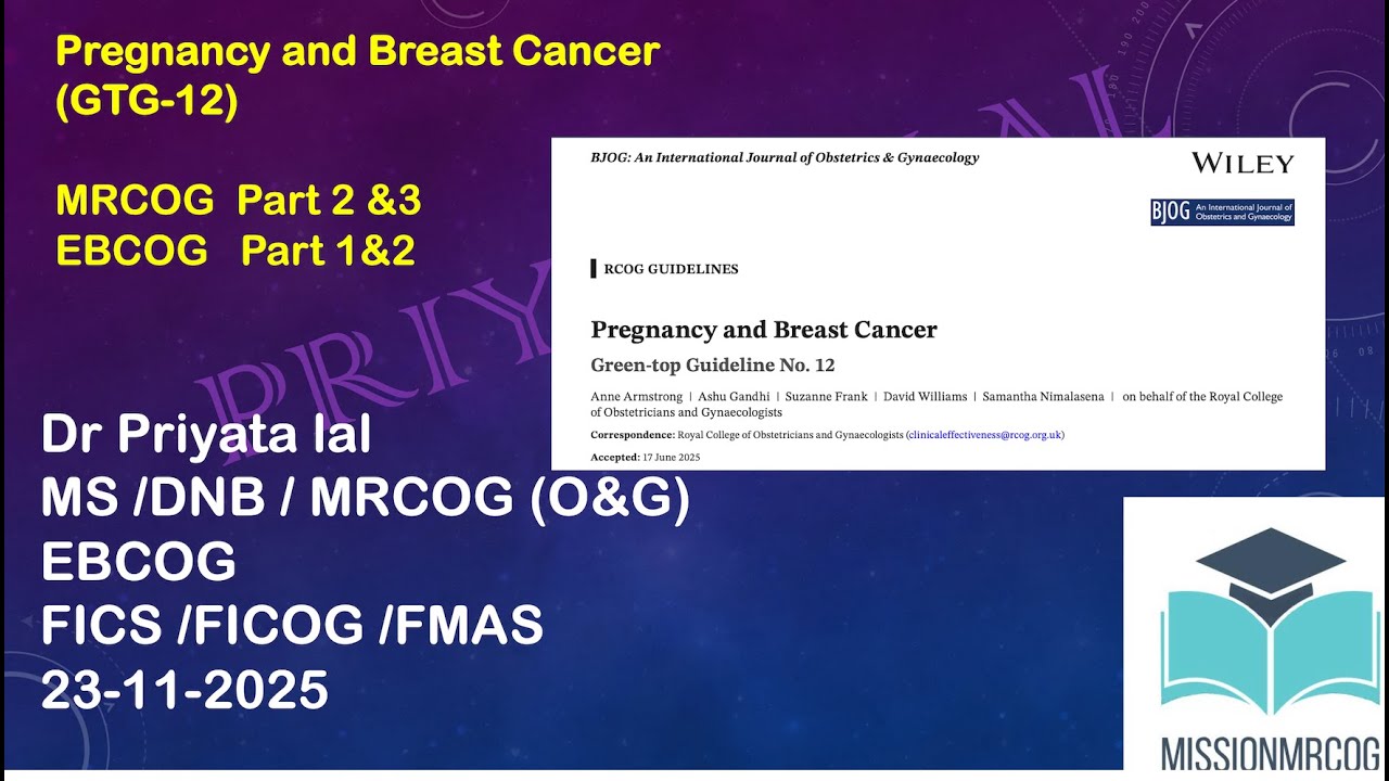 Class on  Breast cancer  in preganacy ( GTG 12 )