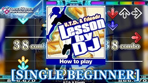 【DDR A】 Lesson by DJ [SINGLE BEGINNER] 譜面確認＋クラップ