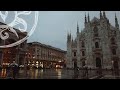 Walking in the Rain Milano, Italy (RealAmbience sound) 4k