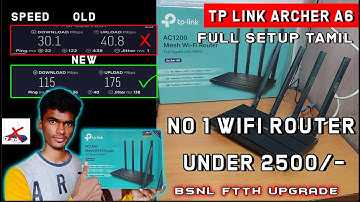 TP LINK ARCHER A6 Router Unboxing and Full Setup Tamil l Best router under 2500rs in 2022 #tplink