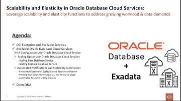 Scalability and Elasticity in Oracle Database Cloud Services