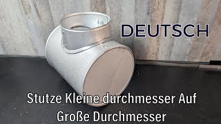 Stutze Kleine auf Große Durchmesser mit Skizze by Sheet Metal Workshop 337 views 2 months ago 18 minutes