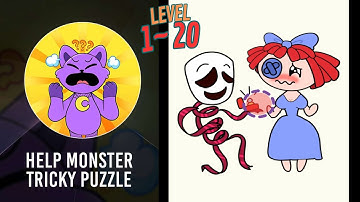 🏅 HELP MONSTER: TRICKY PUZZLE 🤪😂🤣 Level 1~20 🧩 Gameplay Walkthrough