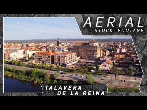 Talavera de la Reina ● Spain 🇪🇸 | 4K Aerial Drone Stock Footage