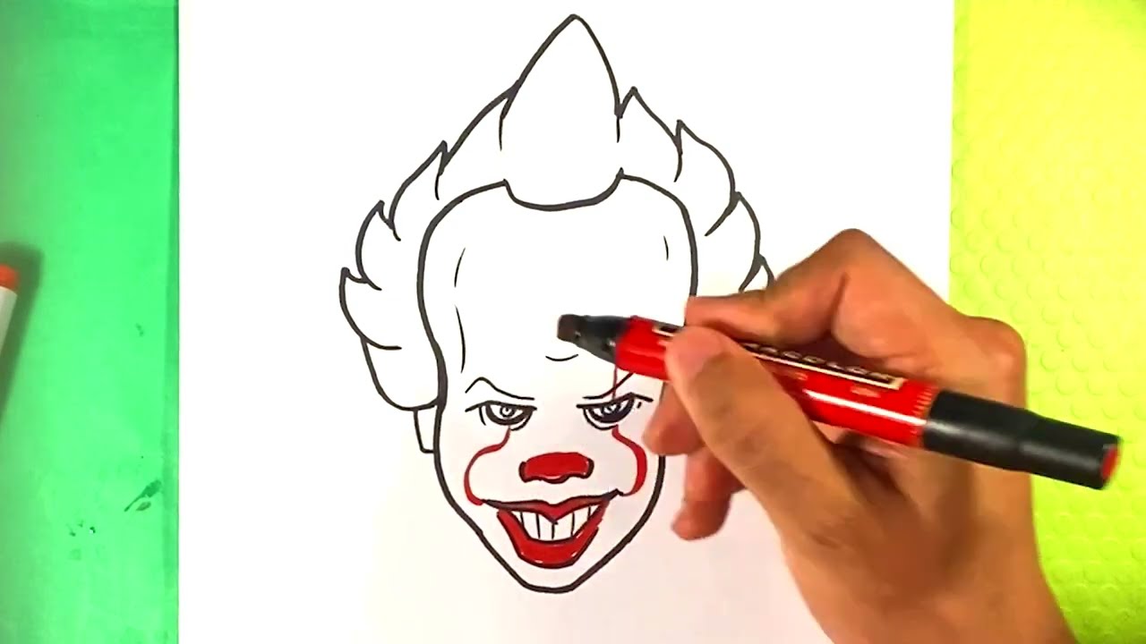 IT: How to Draw PENNYWISE, Step by Step