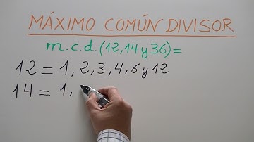 Hallar el máximo común divisor de 3 números
