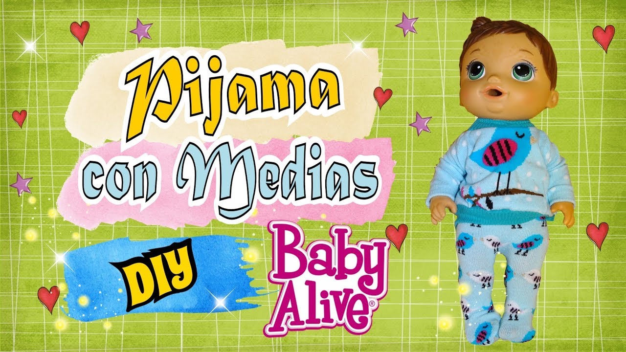 Pijamas con medias para Baby - DIY Ropa de Muñecas - YouTube