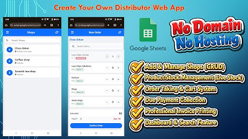 Create Professional Distributor Web App | No Domain & Hosting Cost | Google Apps Script Project