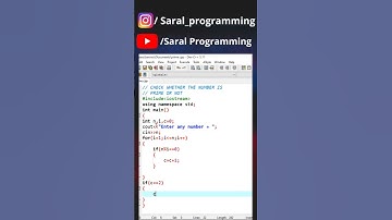 check whether the number is prime or not| c++ beginners #shorts #coding #saral_programming