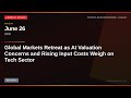 Global Markets Retreat as AI Valuation Concerns and Rising Input Costs Weigh on Tech Sector — Exp...