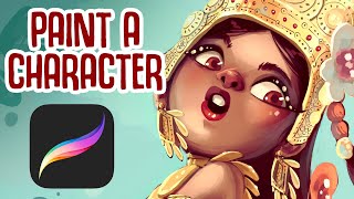 PAINT A CHARACTER in Procreate