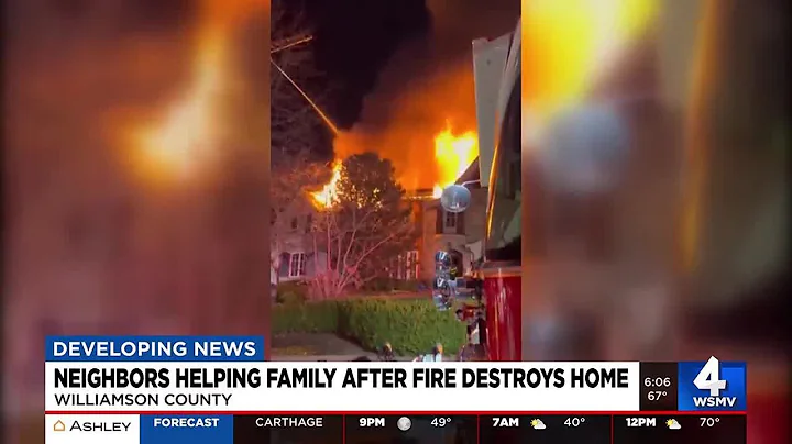Neighbors helping family after fire destroys home