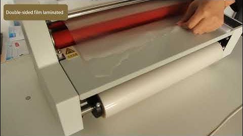 V-350 Digital Display Single&Dual Sided Laminating Machine 4 Rollers Hot Cold Roll Laminator