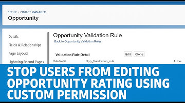OOTB29: Part2 Custom Permission | Stop Users from Editing Opportunity Rating Using Custom Permission