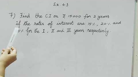 8th Maths || Ch-4 Life Mathematics (Ex:4.3,Qn:7) || TN(2020-2021)Samacheer || Explained in Tamil
