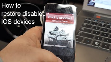 How to restore Disabled iPhone, iPod or iPad 6 7 8 x Air etc