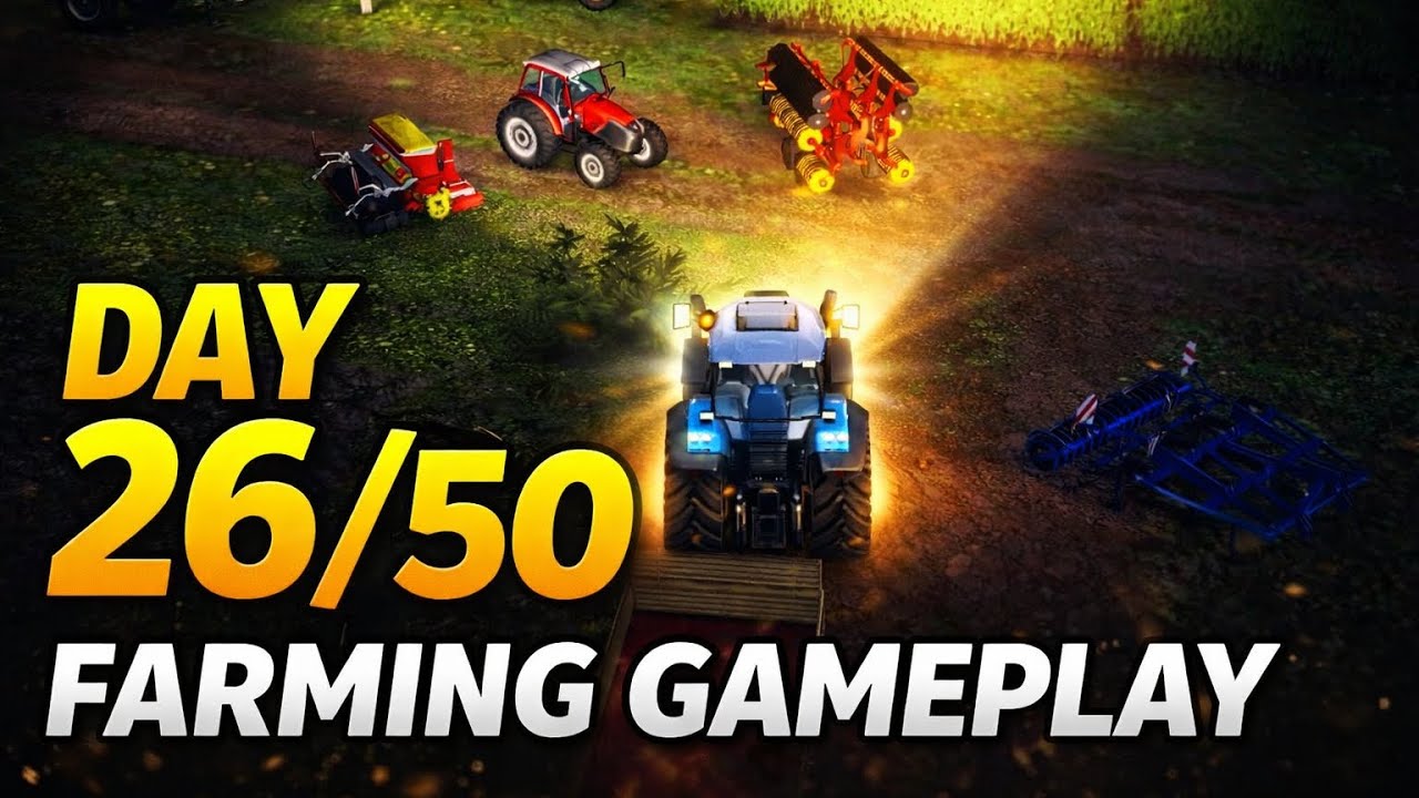 Day 26/50 farming good game play today amazing game 🎯🎮 FS14 