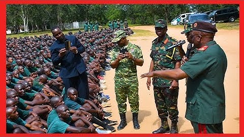 VIJANA WAMPOKEA MKUU WA JKT KWA KISHINDO/CHENJA MWANZO MWISHO
