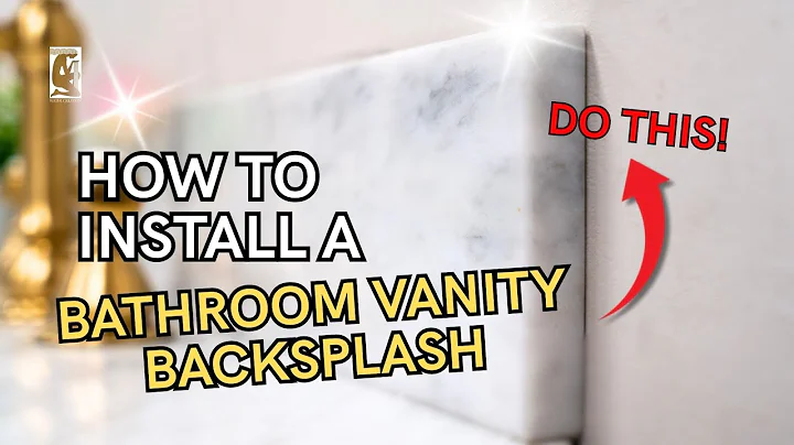 How To Install a Bathroom Vanity Backsplash
