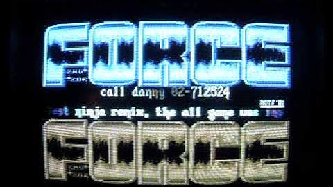 #24 Last Ninja remix boot music. crack by FORCE. Commodore 64