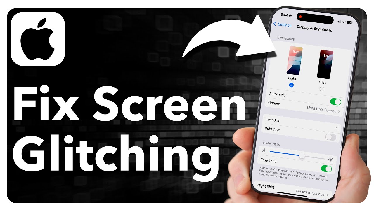How To Fix Screen Glitching On iPhone - YouTube