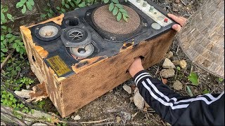 Farmer Restoration the Speaker Scrap Old to Speaker New Simple | Restoration Speaker Karaoke MP3