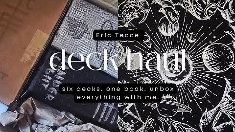 Polymathic Artist Deck Haul | Multiple Deck Unboxings | @EricTecce 