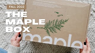 The Maple Box Unboxing Fall 2022: Lifestyle Subscription Box