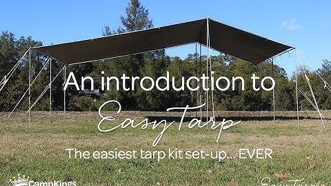 Easy Tarp Camping Set-Up | Easiest Ever tarpaulin kit